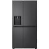 LG GSLC41EPPE Frigorifero Side by Side Total No Frost, Classe E, 641L, Raffreddamento Linear Cooling, Frigorifero Americano con Dispenser Ghiaccio e Acqua Senza Allaccio, Essence Matte Black