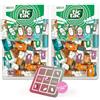 SWEET BUDDIES Tic Tac Travels Confezione Doppia Travel Mix - 60 Mini Box per Pack (4 Gusti) + Gioco Tris - 120 Caramelle Mini per Scuola, Ufficio, Eventi, Regali & Bomboniere