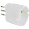 MKC Adattatore semplice con spina 2P+T 10A - presa Schuko 10A - MKC (unità vendita 1 pz.)