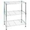SERENA GROUP Libreria Archimede Light - 3 ripiani - acciaio cromato - 36x60x75 cm - Serena Group (unità vendita 1 pz.)