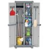 TERRY Armadio Domino Wave - Base 3700 UW - 2 ante -70 x 43, 8x1 81,8 cm - PPL - grigio - Terry (unità vendita 1 pz.)