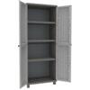 TERRY Armadio JWood 268 - 2 ante - 68 x 37,5 x 170 cm - PPL - effetto legno - grigio tortora - Terry (unità vendita 1 pz.)