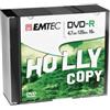 Emtec - DVD-R - registrabile - ECOVR471016SL - 4,7GB - conf. 10 pz (unità vendita 1 pz.)