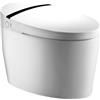 WC Elettronico Tondo Apollo in Ceramica Bianca con Lavaggio Automatico e Telecomando Bluetooth