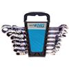 echoENG Serie set chiavi combinate specchio cricchetto snodabile 7 - 10 pz 8 - 22 mm