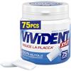 Vivident Xylit Chewing Gum, Gomma da Masticare, Barattolo, Gusto Spearmint, con Xilitolo, Senza Zucchero, Confezione da 75 Confetti