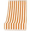 Corredocasa Tenda da Sole a Righe per esterno Balcone Veranda Terrazzo terrazzino casa con Anelli e Ganci Tessuto Resistente da Esterno (300x300 cm,Arancione)
