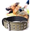PP COLOR - Collare tattico per cani di taglia grande, larghezza 5 cm, collare militare con maniglia, in nylon resistente, spessore 8 mm, per cuccioli e addestramento K9, misura L