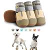 Hcpet Stivali per cani impermeabili per cani di taglia piccola, media e grande, antiscivolo, protezione per zampe con cinghie riflettenti, 4 pezzi