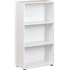 Inter Link Libreria Scaffale 3 nicchie Ripiano regolabile in altezza Per ufficio soggiorno ingresso Arco 2 Dimensioni in cm P 30 x L 60 x H 110 Colore bianco