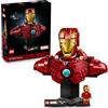 LEGO | Marvel Busto di Iron Man MK4 - Set di Costruzioni per Adulti Fai da Te con Minifigure di Tony Stark, Cannoni a Spalla e Testa Rotante - Regalo da Collezione per i Fan degli Avengers - 76327