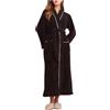 HAOLEI Vestaglia per Coppia Donna Pile Invernale Lunga Accappatoio Elegante Flanella Morbido Taglie Grandi Calda Camera Pigiama da Notte Regalo Natale Vestaglie Abbigliamento da Casa