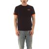 SUN68 T-Shirt Manica Corta T35125 Piquet con Logo Fluo Tg. XXL col. 11 Nero