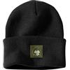 Carhartt Knit Shamrock Patch Beanie Cappello a Cuffia, Nero, Taglia Unica Unisex-Adulto