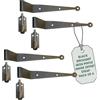 Renovators Supply Manufacturing Cardine per persiana, in ferro battuto, 39 mm, set da 4