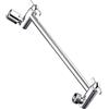 BRIGHT SHOWERS Braccio doccia regolabile per soffione doccia a pioggia, 25,4 cm, universale, in ottone, cromato