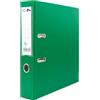 Raylu Paper - Raccoglitore con anelli, raccoglitore a dorso largo 75 mm, raccoglitori per ufficio a 2 anelli con leva di apertura morbida e porta carte personalizzabili. (Foglio, Verde)