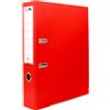 Raylu Paper - Raccoglitore con anelli, raccoglitore a dorso largo 75 mm, raccoglitori per ufficio a 2 anelli con leva di apertura morbida e porta carte personalizzabili. (Foglio, rosso)