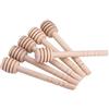 Tyenaza 50 Pezzi Mestolo di Miele in Legno, Mini Bastoncini di Miele di Legno con Scanalature Profonde Manico Lungo per Mescolare il Gocciolatore per Miele che Eroga Sciroppo di Marmellata (8cm)