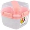 heavenlife Porta Pranzo con 2 Scomparti, 1400ml Bento Box con Forchetta e Coltello, Lunch Box Riscaldabile, Contenitore per Pranzo e Insalata per Scuola Lavoro Picnic