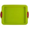 JasCherry Stampi Tortiera Teglia Forno Torta, Stampi in Silicone, Tortiera Antiaderente per Torte, Pizza e Quiche, Home Bake Strumento di Cottura in Casa, 34 x 24 cm(Verde)