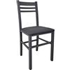 ZStyle Sedia Angy in Sedile Ecopelle Similpelle Eco pelle Legno Cucina Sala da Pranzo Design Moderna Albergo Ristorante (Grigio Sedile Ecopelle, 1)
