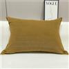 Generic Federa per cuscino in peluche, federa per cuscino per casa, grande cuscino per divano con cerniera invisibile, fodera morbida elastica in vita (dimensioni: 50 x 80 cm, colore: giallo)