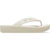 Crocs Donna Classic Platform Flip W Infradito, Bone, 41/42 EU