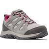 Columbia Redmond 3 WP, Scarpe da Trekking Basse Donna, Pebble/Red Coral 2023, 37.5 EU