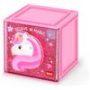 Legami - Box Componibile da Scrivania Cutie Cubes, Tema Unicorn, Organiser da Scrivania, Portaoggetti, Foglio di Adesivi incluso, Impilabile, Multifunzionale, in ABS, 90 x 90 x 100 cm