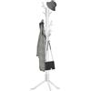 Simple Houseware Appendiabiti da Terra e Appendiabiti per Cappelli, Appendiabiti a Forma di Albero, 18 Ganci, Bianco