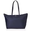 Lacoste NF1888PO - Borsa per la spesa, grande, motivo: Abimes Marine Blanc