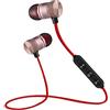 CCYLEZ Cuffie Senza Fili Magneti Incorporati, Auricolari Bluetooth Stereo con Gomma Morbida, Auricolari Sportivi Dal Design Ergonomico per Operativo IOS Per Lavoro in Palestra(oro)