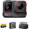 Insta360 Ace Pro Kit Endurance - Action cam impermeabile Co-disegnata con Leica, sensore da 1/1.3 e riduzione del rumore per una qualità d'immagine imbattibile, 4K120fps, schermo orientabile da 2,4