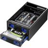 cenmate Case NVMe ibrida 3,5 HDD+3*M.2 con Ventola per HDD/SSD SATA da 2,5/3,5, USB3.2 Gen2 10Gbps Supporto Case Hard Disk 2230/42/60/80/110 SSD con capacità di 46TB (22TB HDD+3*8TB M.2 SSD)