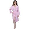 runico nice homeit Accappatoio Donna e Uomo in Spugna 100% Cotone - Accappatoio Super Assorbente con Cappuccio - Morbido, Leggero, Anti-Pilling, Design Italiano. (L, ROSA)