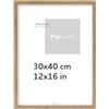 Pix FRAMES Cornice Foto - 30x40 cm - Portafoto da Parete Legno - Elegante Cornici da Parete - Porta Foto da Muro - Classico Quadretti da Parete - Moderno Portafoto - Quercia