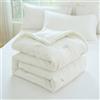 DOTBUY-SHOP Trapuntino Copriletto Estivo Primaverile, Cotone Trapunta Leggera, Modello Arcobaleno Copriletto Trapuntato per Letto Singolo, Letto Matrimoniale (Bianco Giglio,150x200cm)