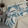BANZAII TEXTILE INNOVATOR ONLINE Banzaii - Completo Lenzuola Matrimoniale In Microfibra Made In Italy Con Angolo h 30 cm Sara Acquamarina