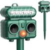 OBEST Repellente per gatti solare, dissuasore per piccioni ultrasuoni, dissuasori per uccelli, repellente piccioni esterno giardino, repellente animali con rilevatore di movimento, ricaricabile USB