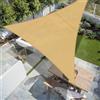 SUNNY GUARD Tenda a Vela Triangolare 4x4x4m Impermeabile,Vela ombreggiante parasole Protezione Raggi UV per Giardino Esterno terrazza,Sabbia