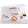 CAFFÈ CORSINI 1950 Caffè Corsini - Cialde Ese Caffè Espresso, 100% Compostabili, Gusto Forte e Intenso, Confezione da 150 pezzi