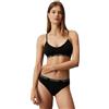 Calvin Klein Donna Bralette Lightly Lined Triangle Preformata, Nero (Black), XS
