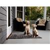 Beeztees DGS - Zerbino con cane sporco, lunghezza 152 cm, larghezza 76 cm, colore: Nero