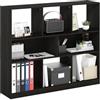 Furinno DALY libreria, a 8 cubi libreria, libreria organizer orizzontale a cubi, 27.7 x 119.9 x 100.1 cm, per soggiorno, camera da letto, ufficio domestico, Espresso