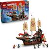 LEGO NINJAGO Il Bounty del Tempio - Barca Giocattolo Interattiva con Vele Mobili e 6 Minifigure tra cui Cole Zane e Nya - Regalo per Bambini da 14 Anni in su Fan di La Rivolta dei Draghi - 71848