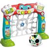 Clementoni Baby Tira e Segna Goleador, Rete da Calcio Elettronica con Luci e Suoni Bambini 18+ Mesi, Impara Numeri, Colori e Inglese, Sviluppa Motricità, Palla Inclusa, Lingua Italiana, 17954