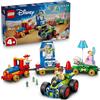 LEGO ǀ Disney e Pixar Toy Story: Treno e Auto RC Celebrativi Giocattolo - con le Minifigure di Woody, Buzz Lightyear, Jessie e Bo Peep - Regalo di Compleanno per Bambini e Bambine da 4 Anni - 43264