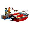 LEGO City Fire Incendio al Porto, Set di Costruzioni con Motoscafo Antincendio con Cannone ad Acqua e Minifigure di Pompiere, Giocattolo da Bagno per Bambini di 5 Anni, 60213