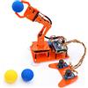 Adeept Kit braccio robotico 5-DOF per Raspberry Pi 4 B 3 B+ B A+, programmabile fai da te codifica STEM braccio robot educativo a 5 assi con codice Python e tutorial (PDF) (arancione)